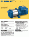 Pedrollo Plurijet Series Self Priming Pump